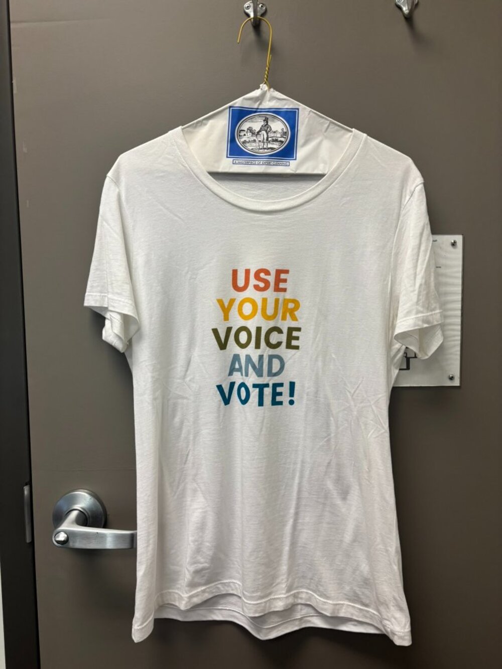 Michael Stars USE YOUR VOICE AND VOTE t-shirt, large
